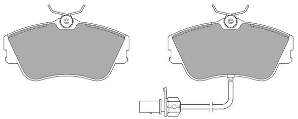 Brake Pad Set, disc brake (FBP-0938)