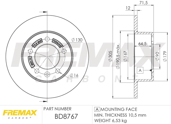 Brake Disc (BD-8767)