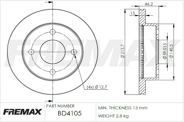Brake Disc (BD-4105)