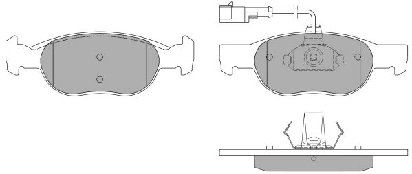 Brake Pad Set, disc brake (FBP-0969-01)