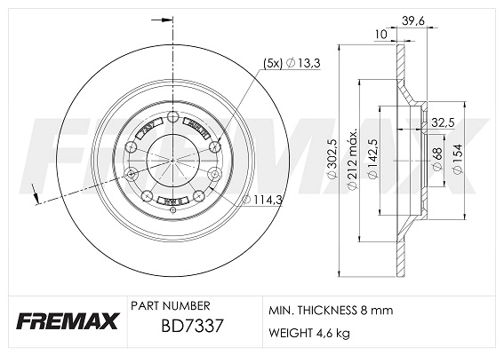 Brake Disc (BD-7337)