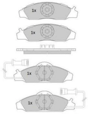 Brake Pad Set, disc brake (FBP-1757)