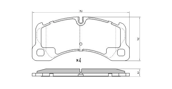 Brake Pad Set, disc brake (FBP-1829)