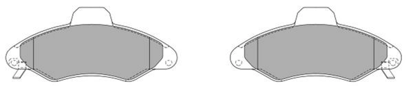 Brake Pad Set, disc brake (FBP-0756)