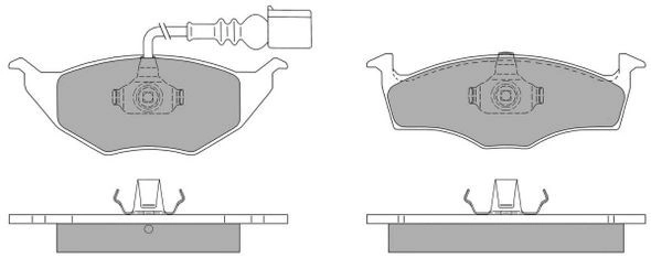 Brake Pad Set, disc brake (FBP-1167)