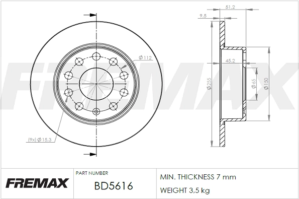 Brake Disc (BD-5616)