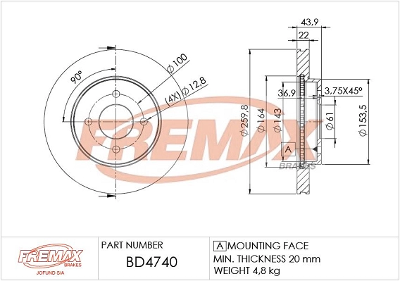 Brake Disc (BD-4740)