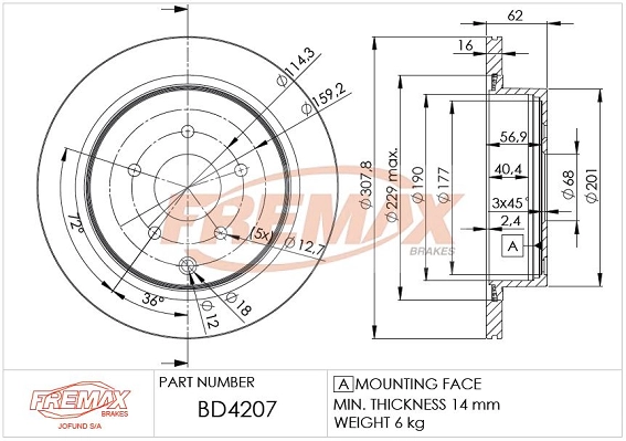 Brake Disc (BD-4207)