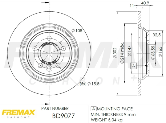 Brake Disc (BD-9077)