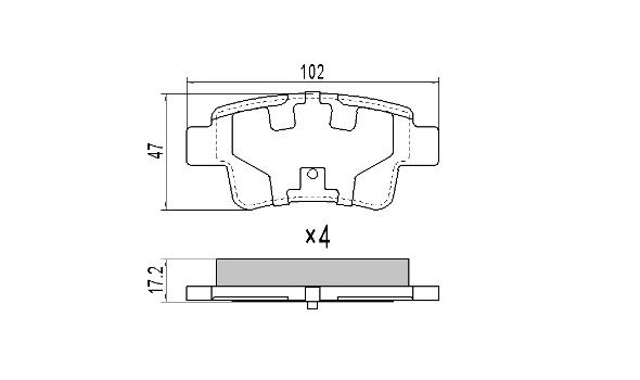 Brake Pad Set, disc brake (FBP-1440)
