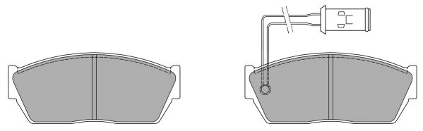 Brake Pad Set, disc brake (FBP-0620)