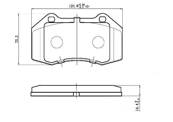 Brake Pad Set, disc brake (FBP-1946)