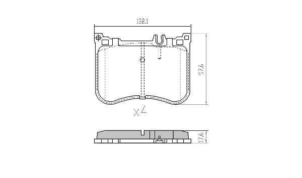 Brake Pad Set, disc brake (FBP-0015)