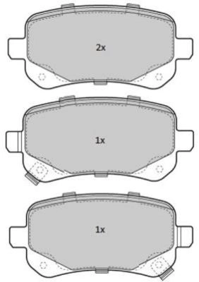 Brake Pad Set, disc brake (FBP-1826)
