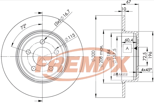 Brake Disc (BD-9198)
