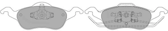 Brake Pad Set, disc brake (FBP-1094)