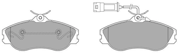 Brake Pad Set, disc brake (FBP-0611)