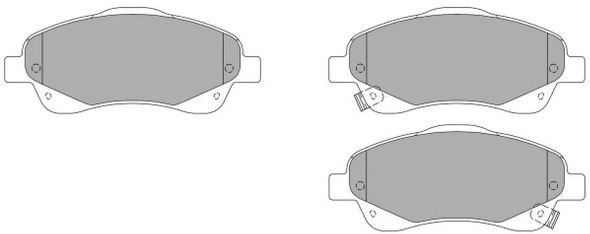 Brake Pad Set, disc brake (FBP-1374)