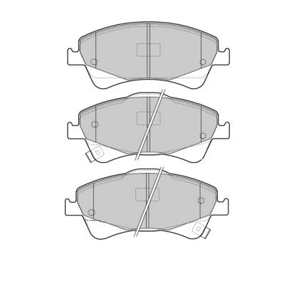 Brake Pad Set, disc brake (FBP-1653)