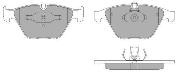 Brake Pad Set, disc brake (FBP-1574)