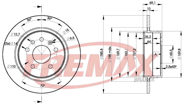 Brake Disc (BD-7476)