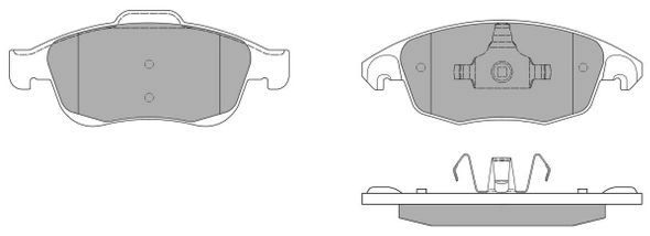 Brake Pad Set, disc brake (FBP-1577)