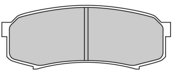 Brake Pad Set, disc brake (FBP-1739)