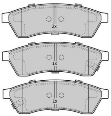 Brake Pad Set, disc brake (FBP-1831)