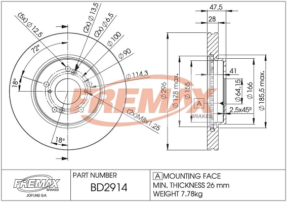 Brake Disc (BD-2914)