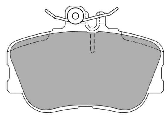 Brake Pad Set, disc brake (FBP-0905)