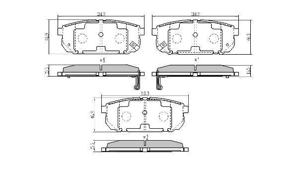 Brake Pad Set, disc brake