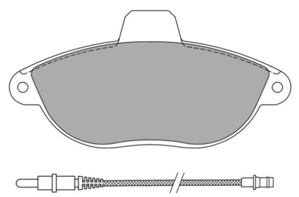 Brake Pad Set, disc brake (FBP-0933)