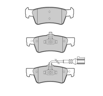 Brake Pad Set, disc brake (FBP-1553)