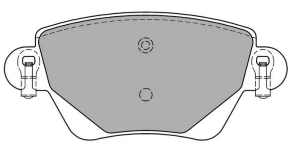 Brake Pad Set, disc brake (FBP-1197)