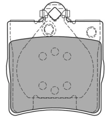 Brake Pad Set, disc brake (FBP-1139)