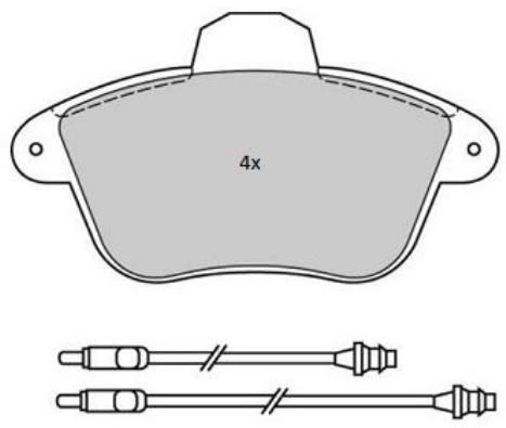 Brake Pad Set, disc brake (FBP-1769)