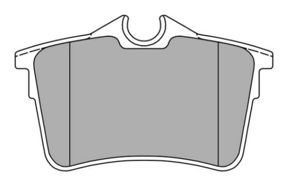 Brake Pad Set, disc brake (FBP-1580)
