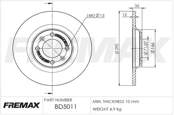 Brake Disc (BD-5011)