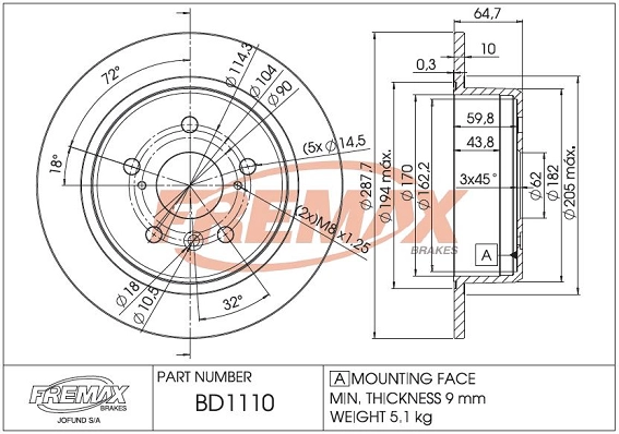 Brake Disc (BD-1110)