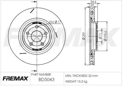 Brake Disc (BD-5043)
