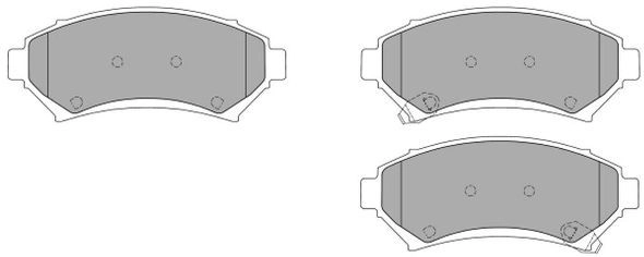Brake Pad Set, disc brake (FBP-1122)