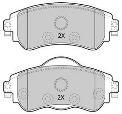 Brake Pad Set, disc brake (FBP-1947)