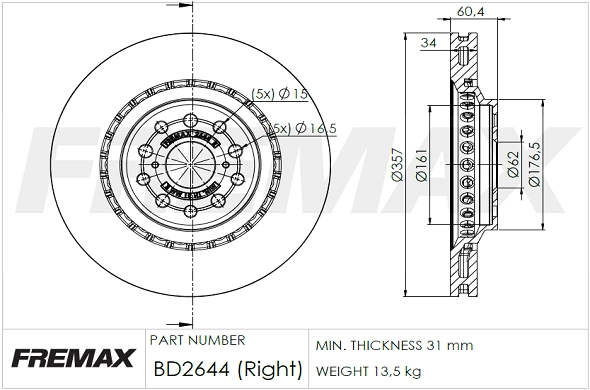 Brake Disc (BD-2644)