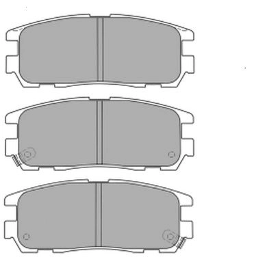 Brake Pad Set, disc brake (FBP-1207)
