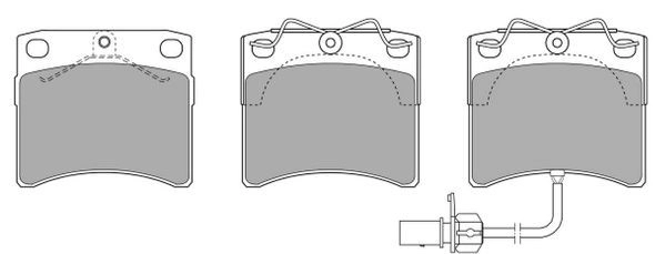 Brake Pad Set, disc brake (FBP-0842-01)