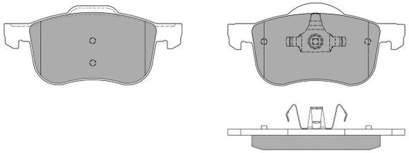 Brake Pad Set, disc brake (FBP-1145)