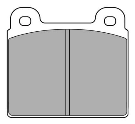 Brake Pad Set, disc brake (FBP-0308)