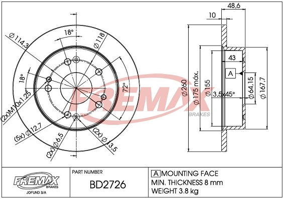 Brake Disc (BD-2726)