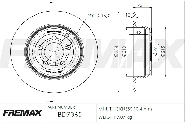 Brake Disc (BD-7365)