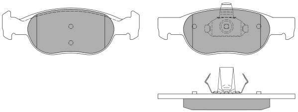 Brake Pad Set, disc brake (FBP-1516)
